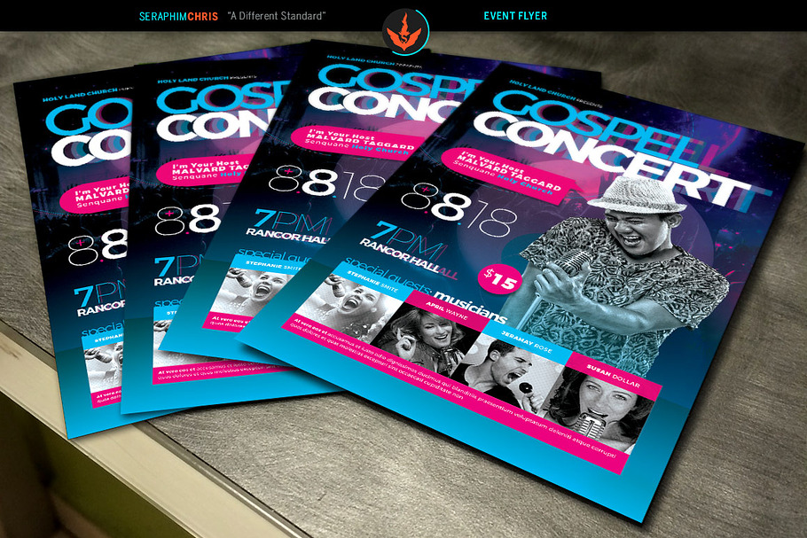 Cosmic Gospel Concert Flyer in Flyer Templates - product preview 8