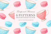 Teacups and Macarons Patterns