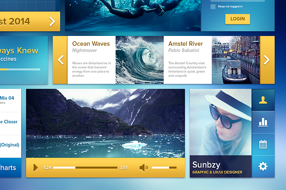 Ui Kit Ocean Blue in UI Kits and Libraries - product preview 2