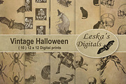 Vintage Halloween Digital Paper