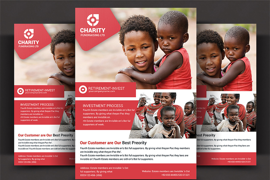 Charity Fundraisers Flyer Templates in Flyer Templates - product preview 8