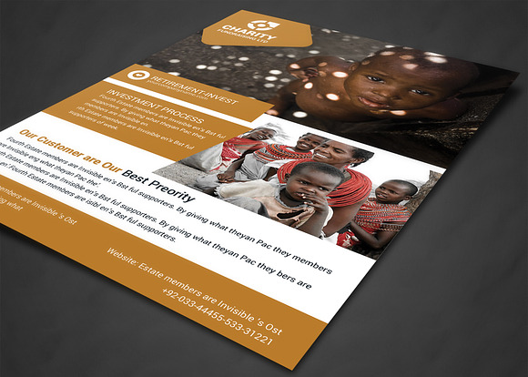 Charity Fundraisers Flyer Templates in Flyer Templates - product preview 1