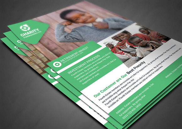 Charity Fundraisers Flyer Templates in Flyer Templates - product preview 2