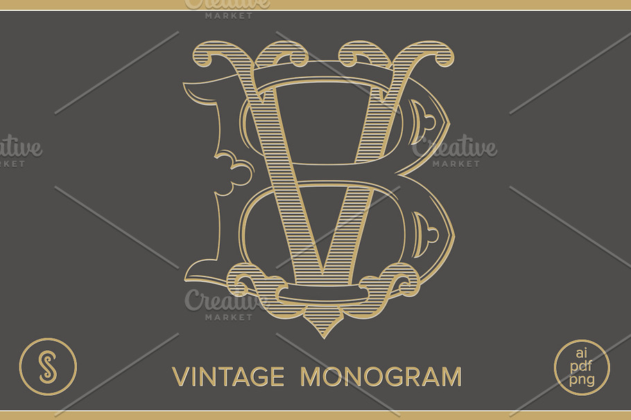 BV Monogram VB Monogram in Logo Templates - product preview 8
