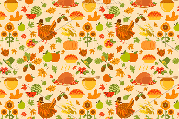Thanksgiving day set in Illustrations - product preview 1