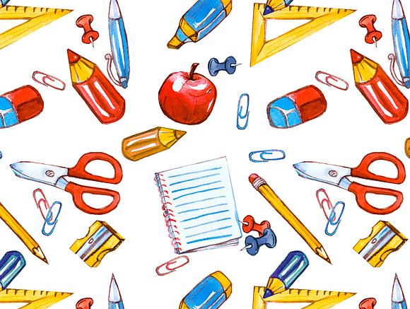 Watercolor Back to School in Illustrations - product preview 2