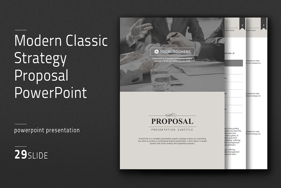 Modern Classic Strategy Proposal in PowerPoint Templates - product preview 8
