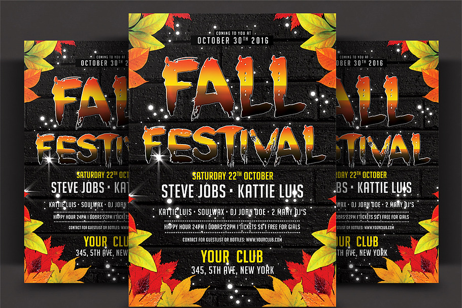 Fall Festival Flyer in Flyer Templates - product preview 8