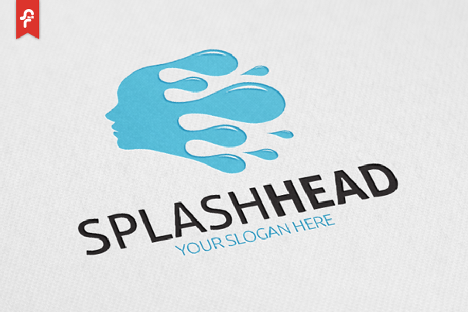 Splash Head Logo in Logo Templates - product preview 8