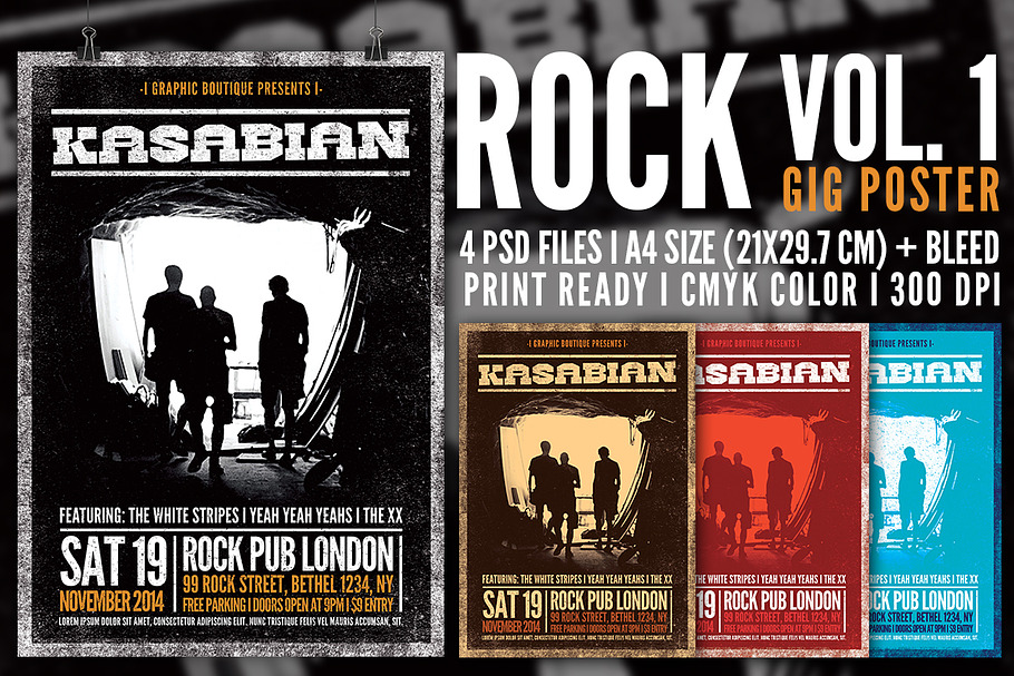 Rock Gig Poster vol. 1