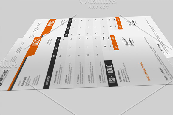 Price Invoice Template in Stationery Templates - product preview 2