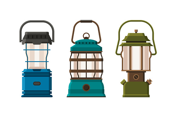 Vintage Camping Lantern Collection in Objects - product preview 2