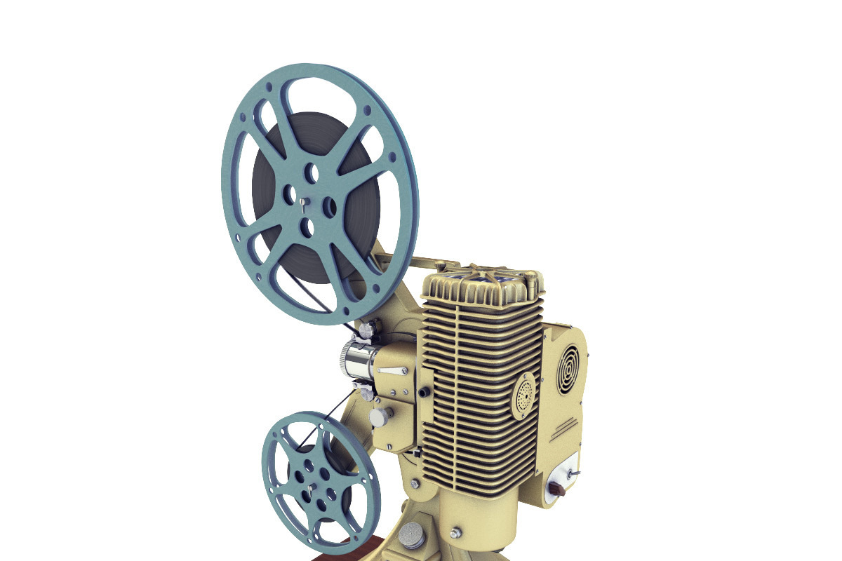Old 8mm projector Vray in Appliances - product preview 8