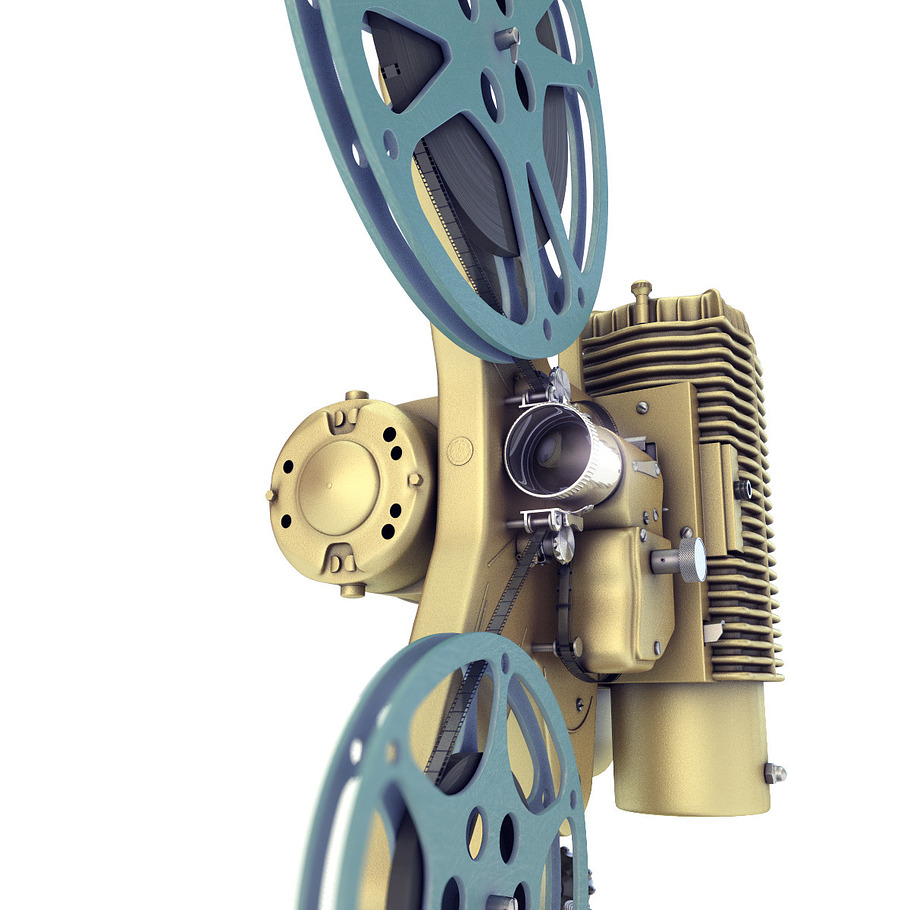 Old 8mm projector Vray in Appliances - product preview 4