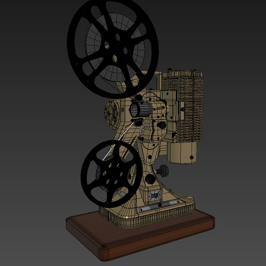 Old 8mm projector Vray in Appliances - product preview 13