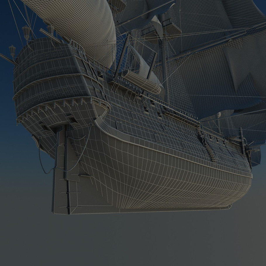 Ship Animated Sail in Vehicles - product preview 5