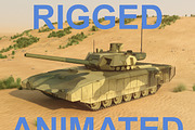 T-14 Armata. Rigged and animated