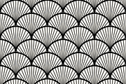 Seamless fan pattern