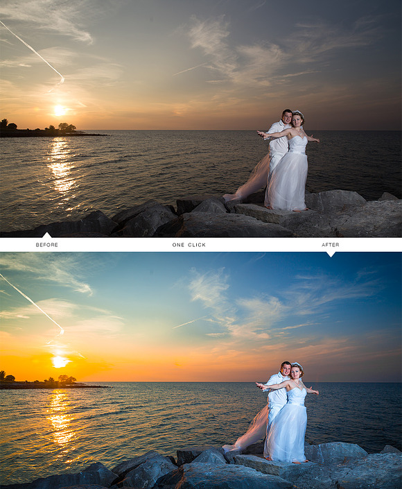 Golden Hour (Hot&Cold) Preset in Photoshop Plugins - product preview 1