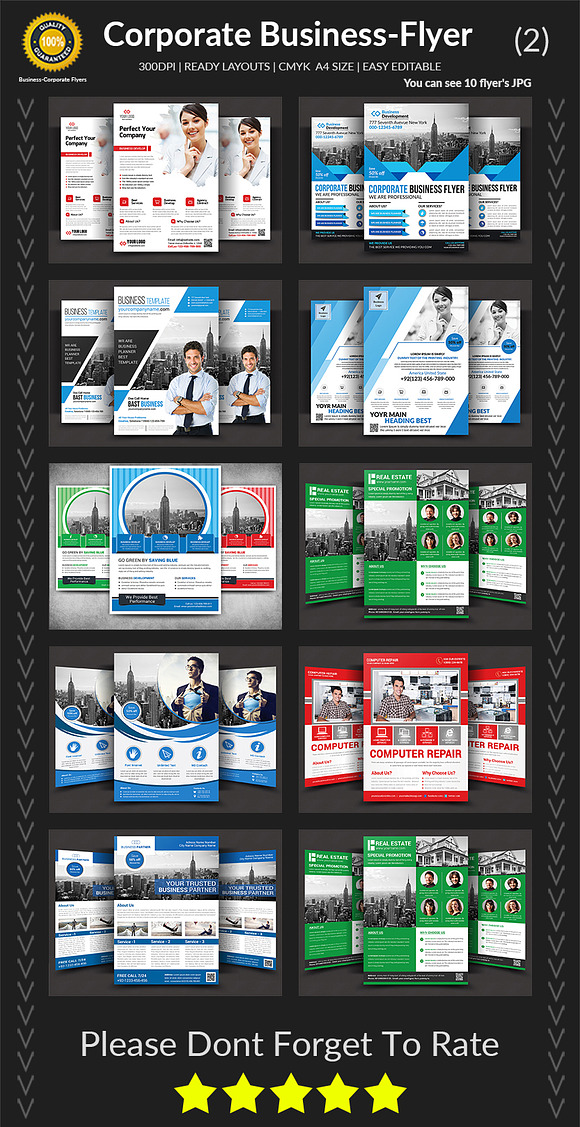 50 Corporate Business Flyers Bundle in Flyer Templates - product preview 2