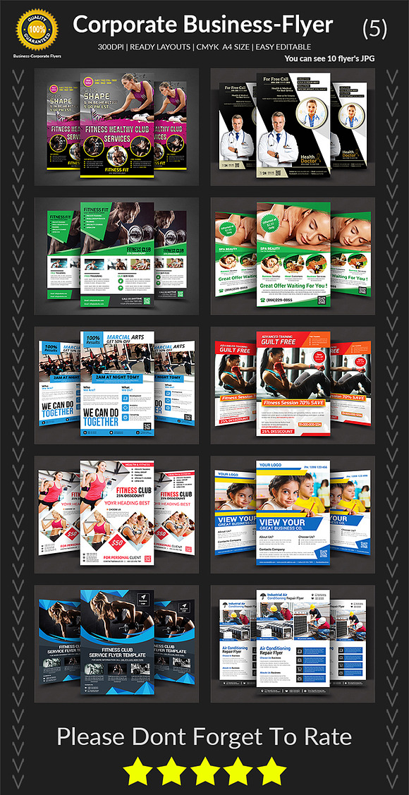 50 Corporate Business Flyers Bundle in Flyer Templates - product preview 5