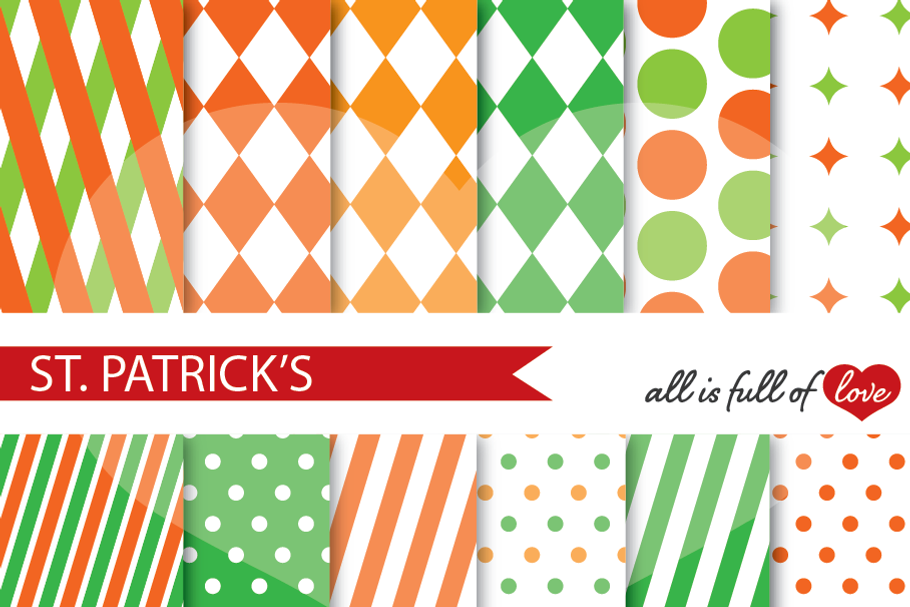 St Patricks Background Patterns in Patterns - product preview 8