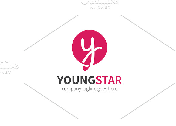 Young Star Letter Y Logo in Logo Templates - product preview 2