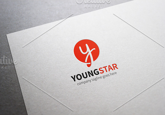 Young Star Letter Y Logo in Logo Templates - product preview 3
