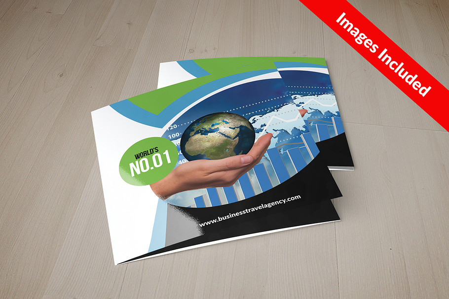 Business Square Trifold Brochure in Brochure Templates - product preview 8