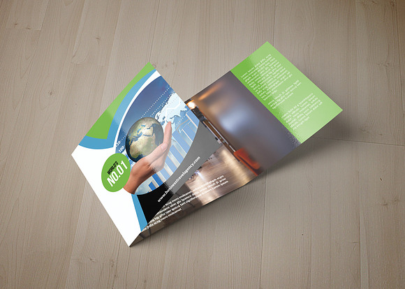 Business Square Trifold Brochure in Brochure Templates - product preview 1