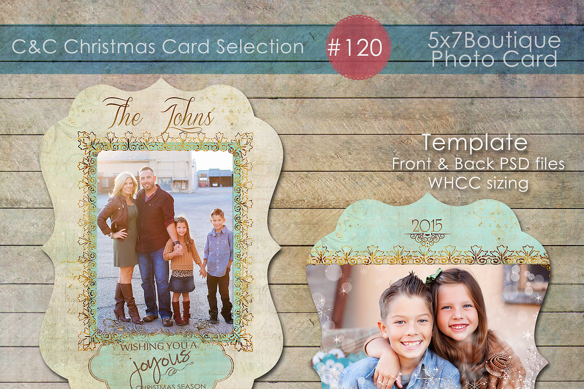 Christmas Photo Card Selection #120 in Card Templates - product preview 8