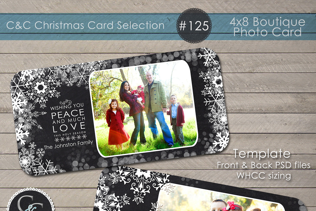 Christmas Photo Card Selection #125 in Card Templates - product preview 8