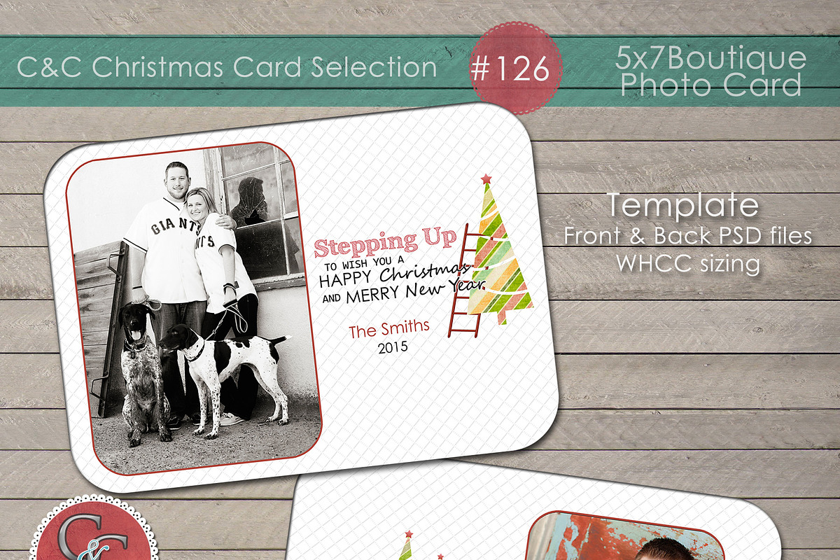 Christmas Photo Card Selection #126 in Card Templates - product preview 8