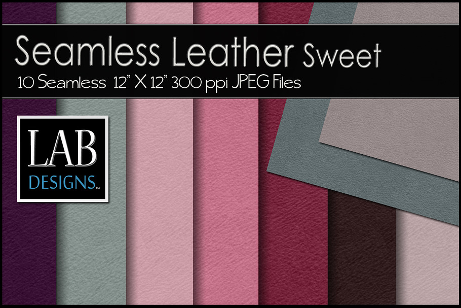 10 Seamless Leather Textures Sweet