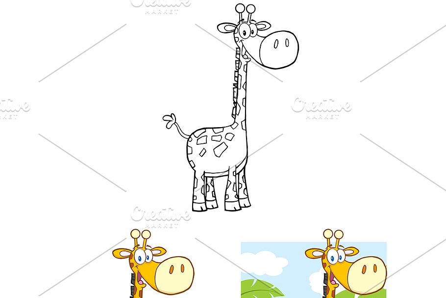 Happy Giraffe Collection Set