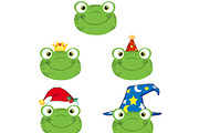 Frog Smiling Heads Collection