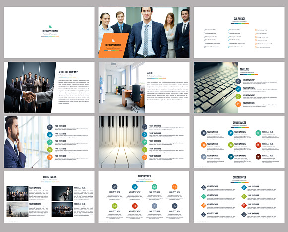 Business Grind Keynote Template in Keynote Templates - product preview 1