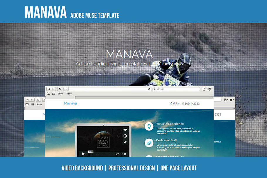 Manava - Adobe Muse Template