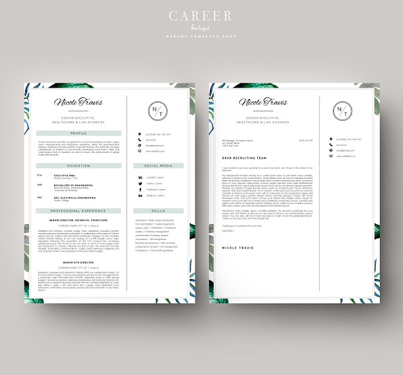 Modern Resume & CoverLetter Template in Letter Templates - product preview 5