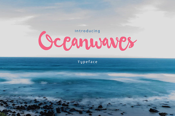 Oceanwaves Typeface in Display Fonts - product preview 4