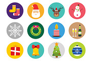 Christmas vector icons set
