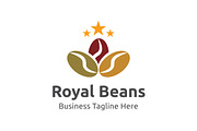 Royal Beans Logo Template