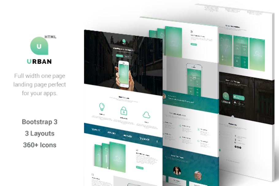 Urban - One Page App Landing (HTML) in App Templates - product preview 8
