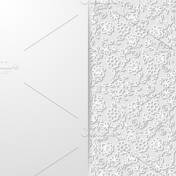 Set of abstract floral backgrounds in Illustrations - product preview 6