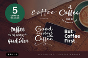 Coffee badges ( vector )