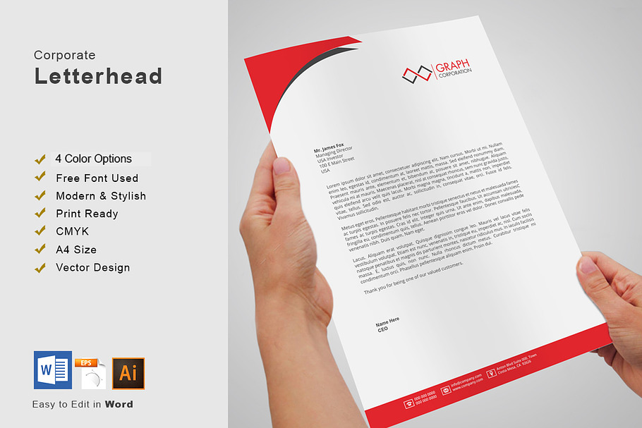 letterhead in Stationery Templates - product preview 8