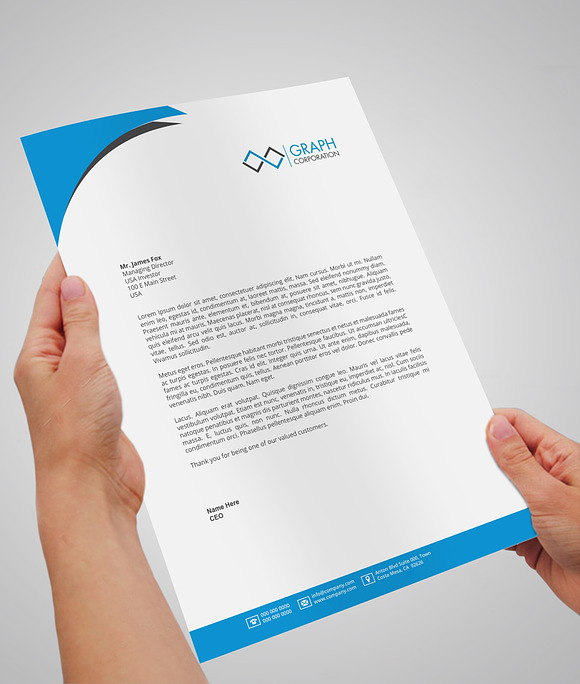 letterhead in Stationery Templates - product preview 2