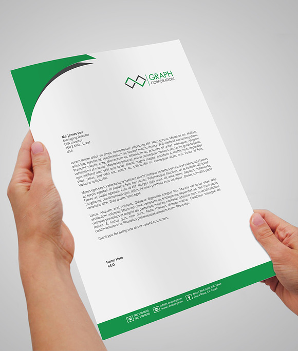 letterhead in Stationery Templates - product preview 3