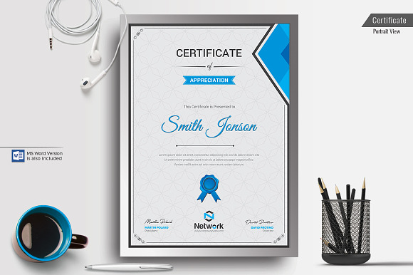 Certificate in Stationery Templates - product preview 4
