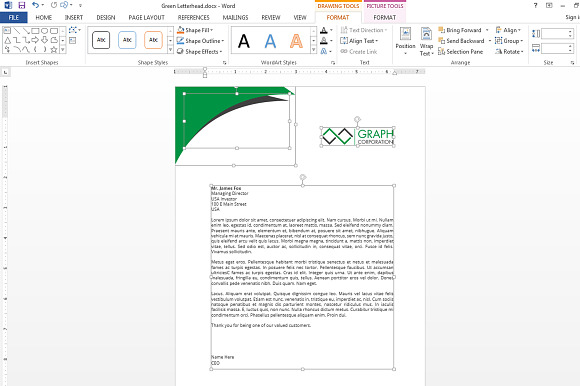 letterhead in Stationery Templates - product preview 5